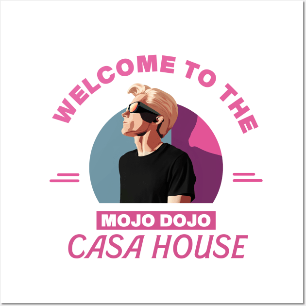 Mojo Dojo Casa House Wall Art by Retro Travel Design